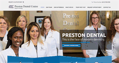 Desktop Screenshot of prestondentalcentre.com