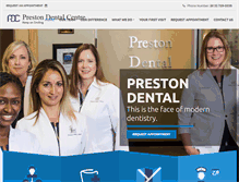 Tablet Screenshot of prestondentalcentre.com